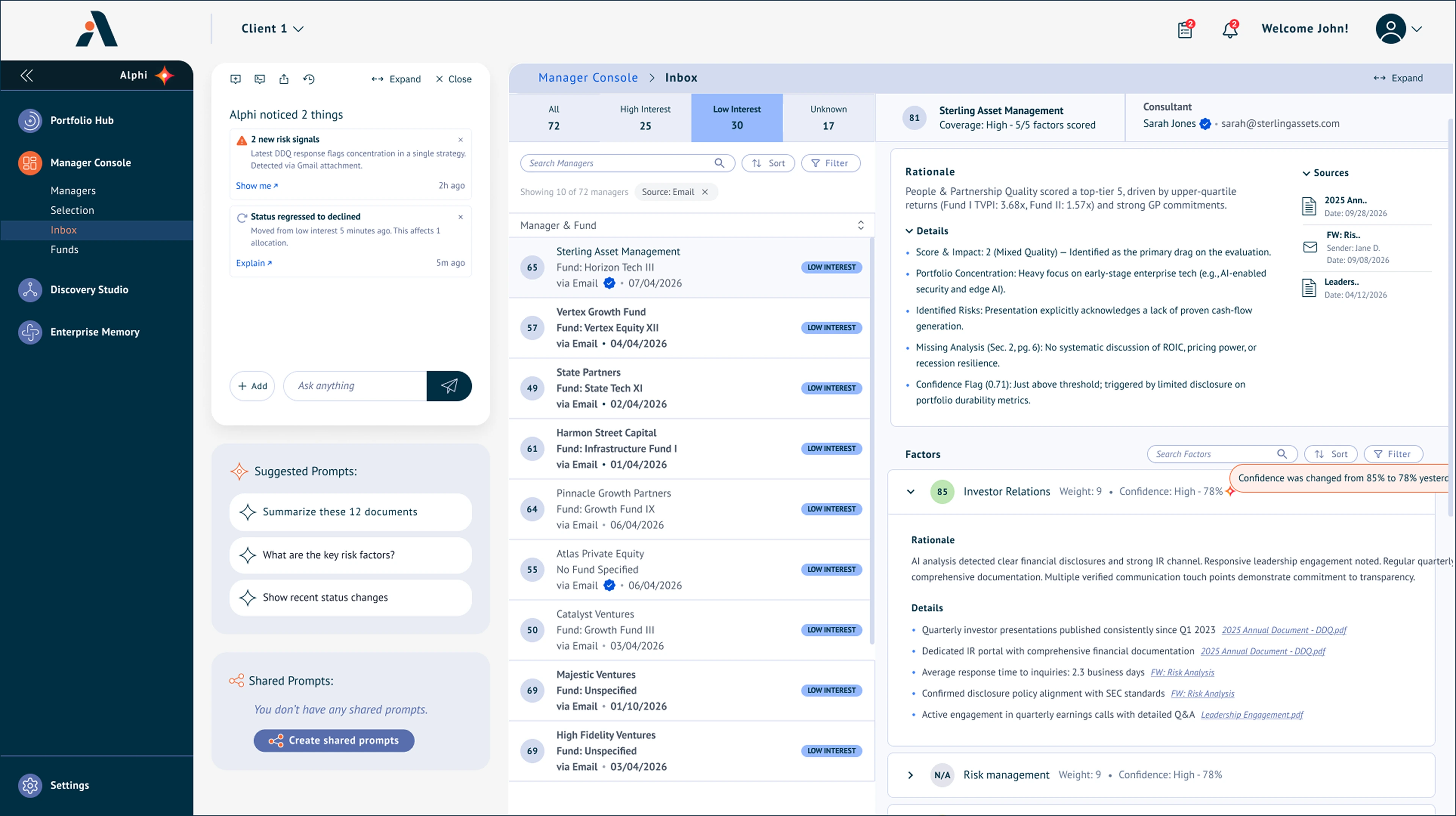 Manager Inbox