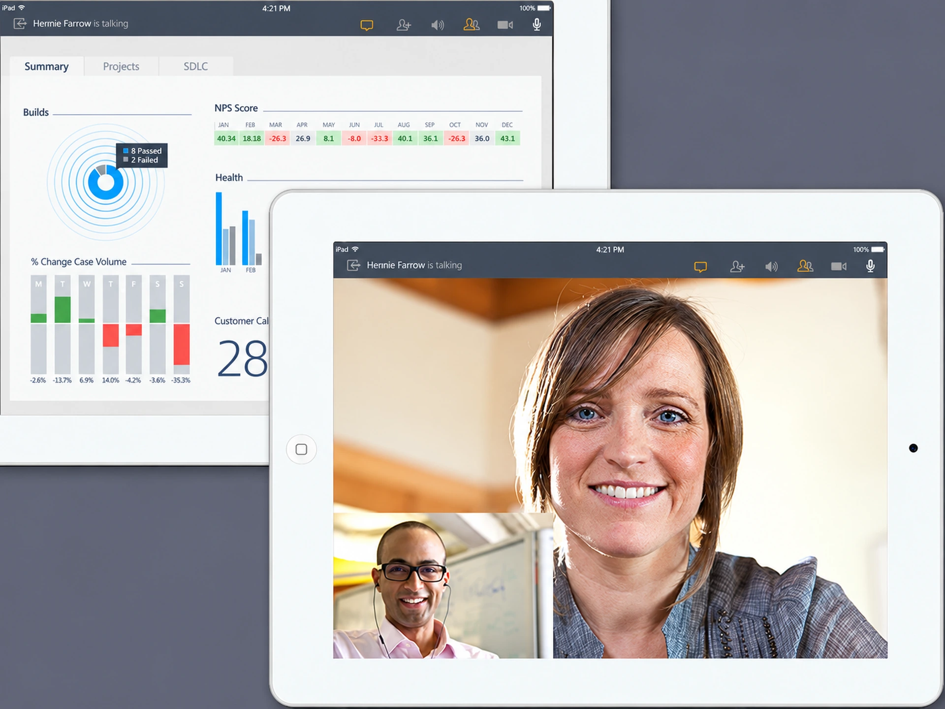 GoToMeeting iOS app, iPad: Screens Sharing and Webcam