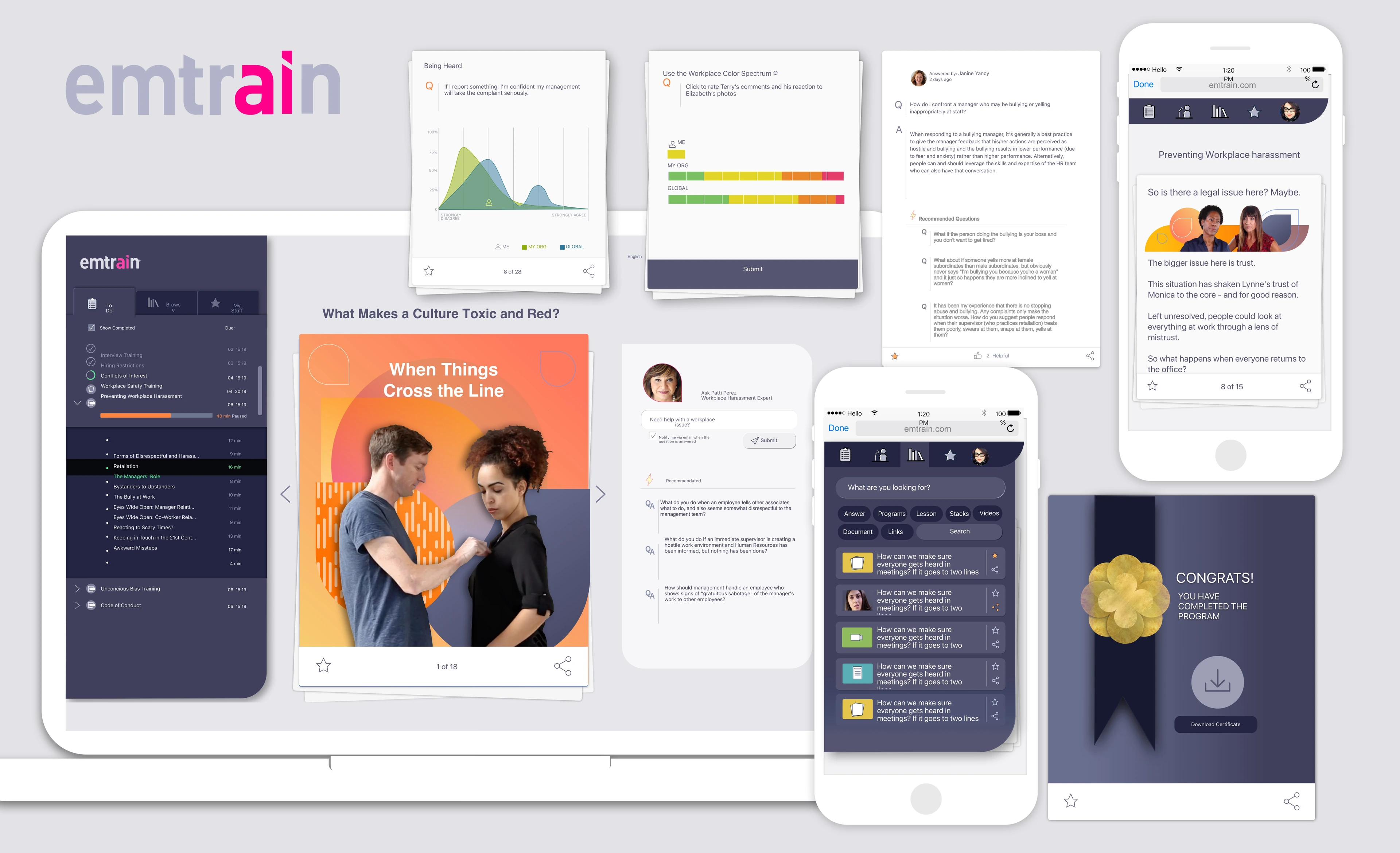 Emtrain Platform: Learner View
