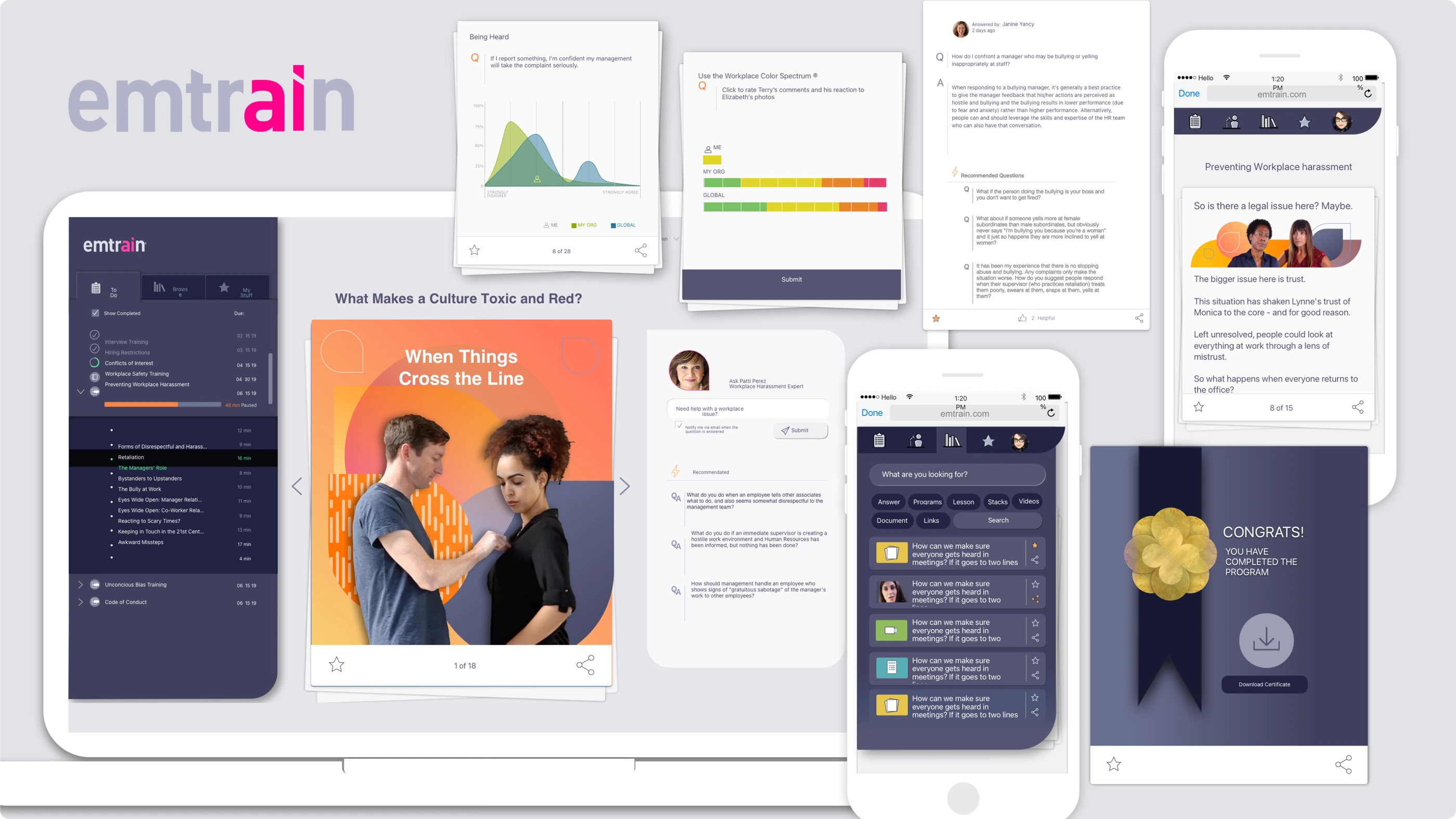 Emtrain Platform: Learner View