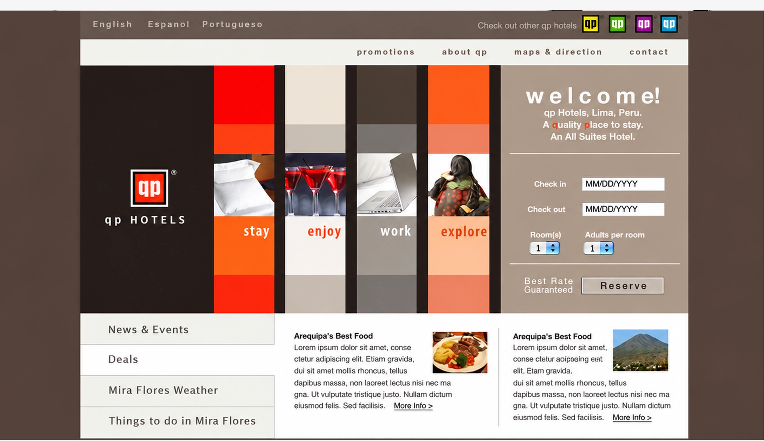 qp Hotels Websites