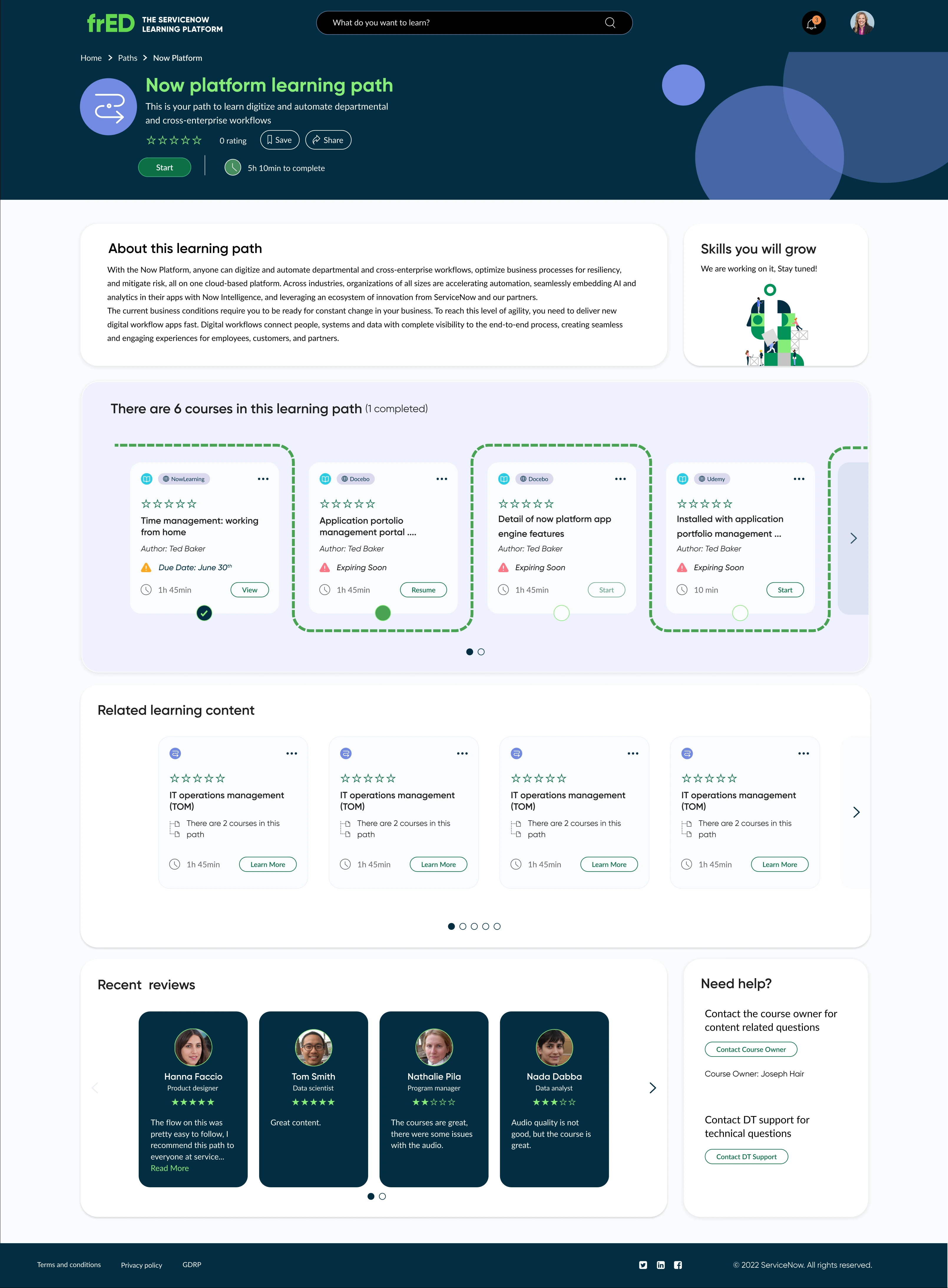 frED learning path