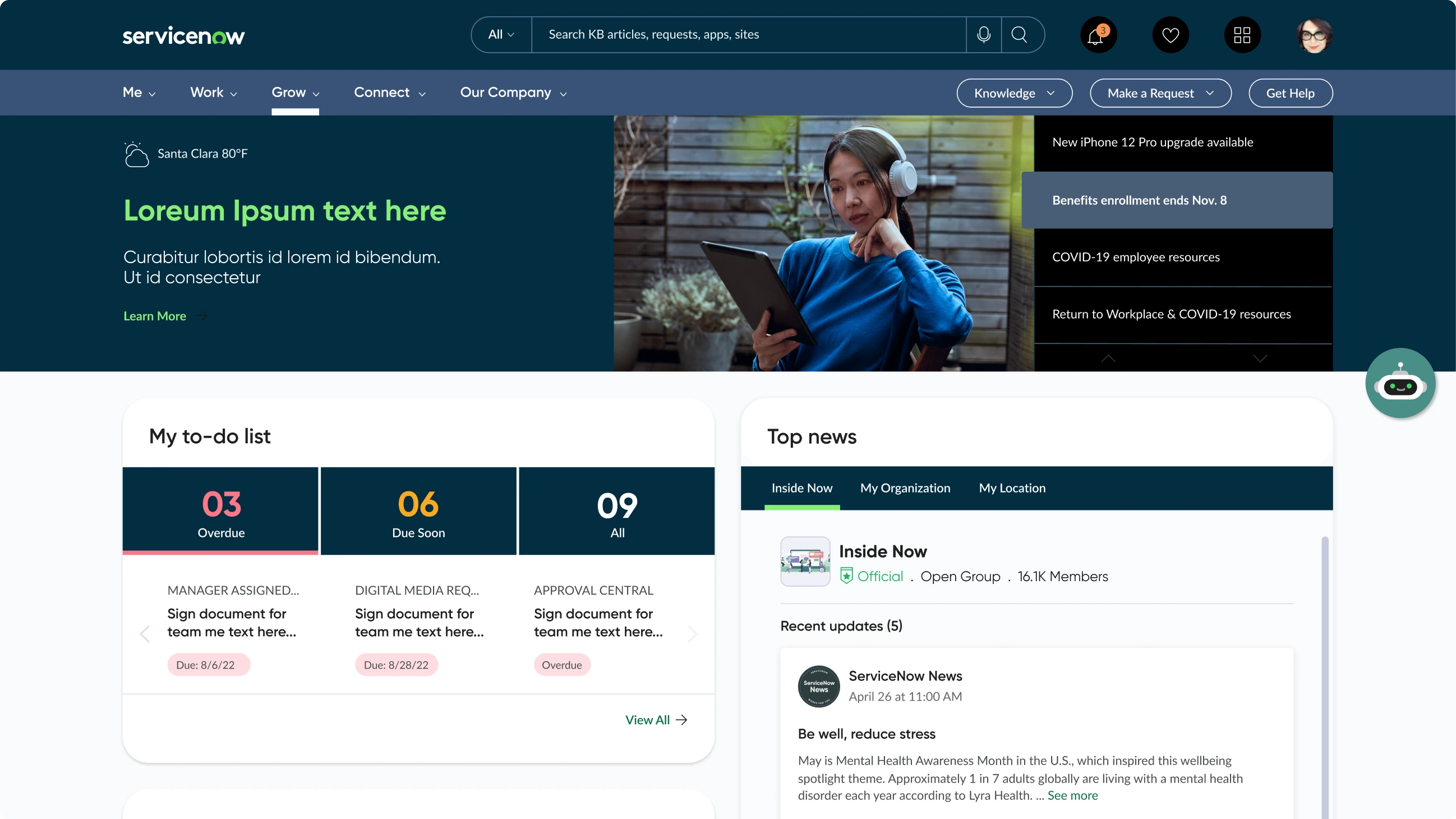 Employee Portal and Mobile